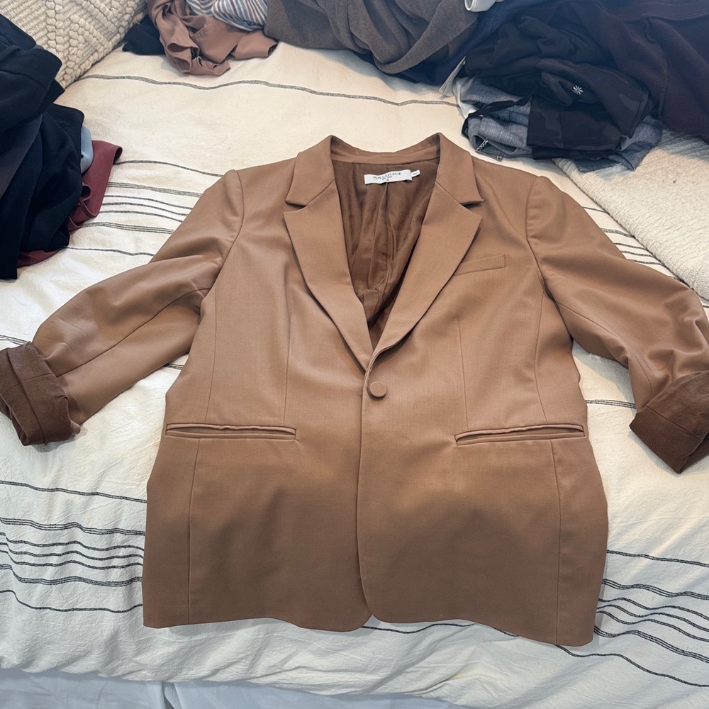 MM LaFleur Women's Tailored Single-Button Blazer - Brown